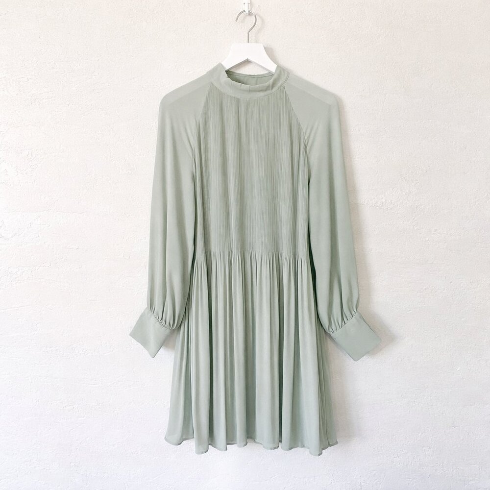 H&M Sage Green Mini Dress